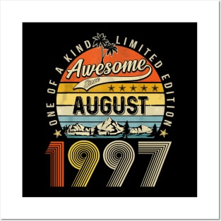 Awesome Since August 1997 Vintage 26th Birthday Posters and Art